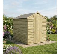 Mercia Overlap Apex Windowless Value Shed - 7 x 5ft, Brown