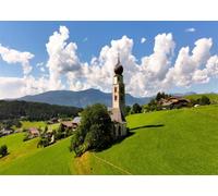 7x5FT (2.1x1.5m) Alpine Church Green Hills Photography Backdrop