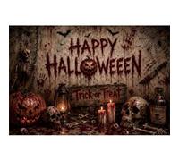 7x5ft Bloody Happy Halloween Backdrop Scary Trick or Treat Photo Props