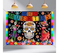 7x5ft Day of The Dead Backdrop - Day of The Dead Party Decorations