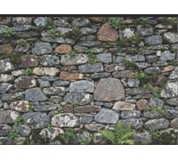 7x5ft Fabric Stone Wall Backdrop, Upgraded Wrinkle-Free Medieval Castle Brick Wall Background for Photoshoot, Ancient Rock Texture Photography Backdrop for Renaissance Party Decorations