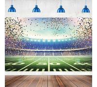 7x5FT Football Field Backdrop Super Bowl Football Stadium Auditorium Light Photography Background Sport Soccer Theme Birthday Party Baby Shower Cake Table Decorations Banner Photo Booth Props