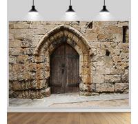 7x5FT Polyester Ancient Jerusalem Stone Buildings Photography Background Vintage Rock Wall Israel Old City Backdrop Supplies Retro Cityscape Party Decor Banner Photo Booth Studio Props