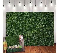 7x5FT Soft Fabric/Polyester Nature Spring 3D Green Leaves Theme Photo Background Wedding Birthday Party Newborn Baby Shower Photography Backdrops Zoo Decor Shoot Props Bannner