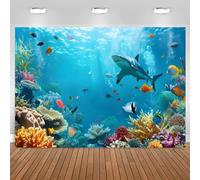 7x5ft Under the Sea Backdrop Underwater Theme Birthday Party Decorations Ocean Coral Fish Photography Background Banner Photo Booth Props