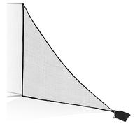 7x6ft 1Pcs Nylon Shank Net Golf Accessory with 1 Sang Bag, Easy to Install Side Net for Golf Nets and Simulator Premium Sports Net Hitting Nets (Black)