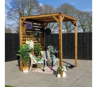 7x7 Mercia Modern Wooden Pergola - Pressure Treated