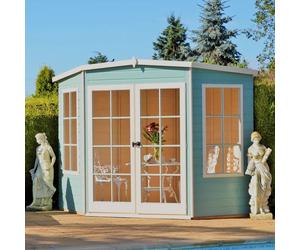 7x7 Shire Hampton Premium Corner Summerhouse