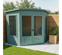 Shire Ramsey 7 ft Corner Summerhouse, Brown