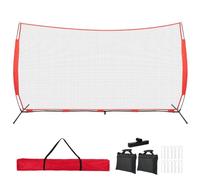 7x7ft /10x16ft /10x20ft Portable Sport Net with Carrybag and 12Ground Stakes. Stable Backstop Net for Softball, Lacrosse, Soccer, Baseball. Ball Stop Equipment for Backyard Garden Training（Only Block）