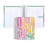 7x9 Coiled Academic Planner (January 2026 - December 2026) - Journey cover, Journey theme, platinum coil