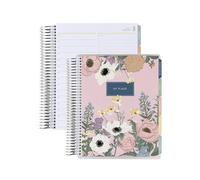 7x9 Coiled Daily Duo (January 2026 - December 2026) - Bouquet classic + Bouquet classic covers, Bouquet theme, platinum coil