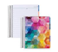 7x9 Coiled Daily Duo (January 2026 - December 2026)- Hexagon classic + Hexagon classic covers, Hexagon theme, platinum coil