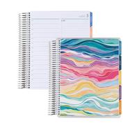 7x9 Coiled Daily Duo (January 2026 - December 2026) - Layers Colorful classic + Hexagon classic covers, Hexagon theme, platinum coil