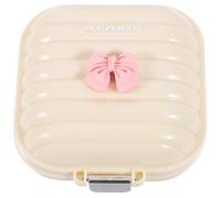 (8.00X8.00X4.00CM, One size) Travel Pill Organizer Compartments Pill Case Small Pill Box Portable Jewelry Storage Box