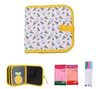 8.07in Reusable Scribble Book and Markers, Portable Reusable Drawing Board, for Kids Art Activity Travel School Classroom Play (b)