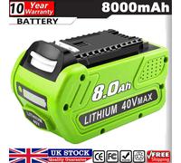 8.0Ah 40V G-MAX Lithium Battery For GreenWorks 29472 29462 29252 20202 29282 UK