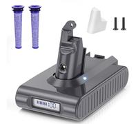 8.0Ah/8000mAh Replacement Battery for Dyson V6 & DC58, Li-ion Battery with Power Display, for V6 Animal Absolute SV03 SV04 SV05 SV06 SV07 SV09 DC59 DC61