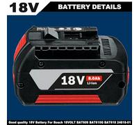 8.0Ah For Bosch 18V Lithium Battery Professional GBA BAT609 BAT620 BAT610 NEW