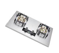 8.0KW Gas Cooker - Gas Stove with Timer, Thick Square Stainless Steel Camping Hob, Accidental Flameout Protection Device, Double Side Independent(LPG)