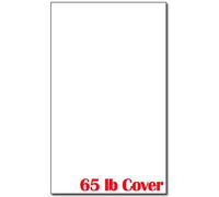 8 1/2" x 14" Bright White Colored Card Stock Legal Size - 100 Sheets Pack - 65lb Cover Cardstock