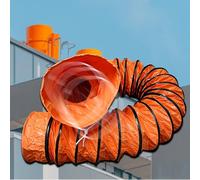 8'' 10 12 14 in 16 18 20 22 24 Inch Flexible PVC Duct Hose for Exhaust Fan, 16 Ft - 33 Foot Long Expandable Ventilating Ducting Pipe Tube for Kitchen/Factories/Farms(20 in/508 mm x 33 ft/10.1 m)