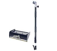 8/10/12 inch Professional Drywall Flat Finishing Box Tool with Extension Handle (Adjustable,41.73"-65"), Aluminum Drywall Flat Polishing Box Tool for Putty Workers, Decorators and Walls,10In