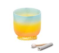 8/10/12 Inch Three Colors Frosted Crystal Singing Bowls Best Gift For Sound Healing Bath Therapy Meditation Yoga Instrument Zen,A Note,10 Inch