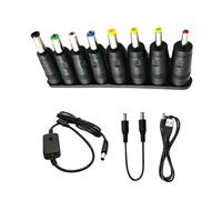 8/10 / 28 / 34Pieces Direct Current Power Adapters Tip ConnectorKit with 5.5mmx2.1mm to Type C Cable for Laptops Camera Direct Current to Pd Converters