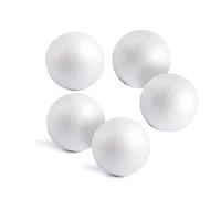 8,10 and 12cm Polystyrene Styrofoam Round Balls for Christmas Craft, DIY and School Project -Pack 10 (10cm)