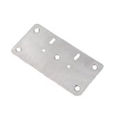 8/10 pcs Door Hinge Repair Plate for Kitchen Cabinets Stainless Steel Cupboard Drawer Window Furniture Hinges Kit Fittings for Doors Filling Gaps(Sliver 4,10 pcs)