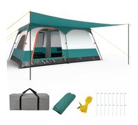 8-10 Person Waterproof Camping Tent with Porch 420 x 305 x 200 cm