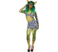 (8-10 UK, Green) Smiffys Womens/Ladies Gremlins 2 Greta Costume