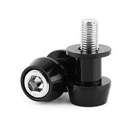 8/10mm Motorcycle CNC Swing Arm Spool, Aluminium Alloy Sliders Stand Swingarm Bobbins Not Easy To Fade Easy To Install For Choices (10mm-Black)