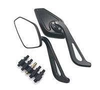 8 10MM Motorcycle Rearview Mirror White Glass Aluminum Alloy Side Mirror For Z650 Z750 Z800