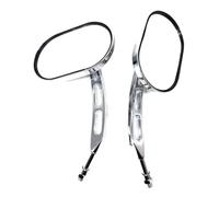8/10MM Motorcycle Rearview Mirrors Retro ABS Shell Clear Glass Side Convex Mirror For Kymco For XCiting 400i For CT250 Motorcycle Mirrors Motorbike