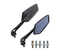 8/10MM Screw Motorcycle Sidemirror Reverse Rearview Mirror Suitable For Most Models Ultra White Clear And Blue Anti Glare Lenses Motorcycle Rear View Mirrors