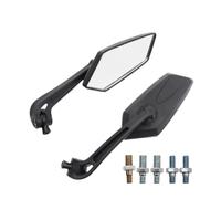 8/10MM Screw Motorcycle Sidemirror Reverse Rearview Mirror Suitable For Most Models Ultra White Clear And Blue Anti Glare Lenses Motorcycle Rear View Mirrors