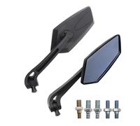 8/10MM Screw Motorcycle Sidemirror Reverse Rearview Mirror Suitable For Most Models Ultra White Clear And Blue Anti Glare Lenses Mirrors End Rearviews