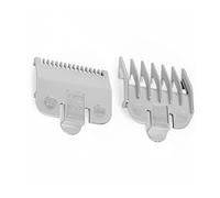 8/10Pcs Colorful Plastic Men Hair Clipper Limit Comb Salon Barber Cutting Guide Replacement Attachment Hair Trimmer Styling Tool(2pcs Silver)