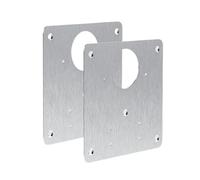 8/10PCS Hinge Repair Plate Resistant Stainless Steel Furniture Mounted Cabinet Door Hinges Mount Tool for Doors Filling Gaps(10 Pieces)