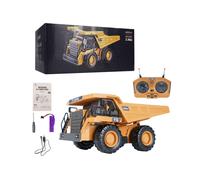 (8) 11 Channel Large 2.4 Grams Of Alloy Remote Control Excavator Dumping Soil Flip Engineering Car Toys
