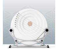 8/11 Strings Moon Shape Maple Lyre Harp, Wooden Musical Instrument with Tuning Wrench, Extra Strings and Anti-slip Mat, Strings Musical Instrument for Beginners & Music Lovers(8 strings,With stand)