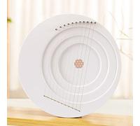 8/11 Strings Moon Shape Maple Lyre Harp, Wooden Musical Instrument with Tuning Wrench, Extra Strings and Anti-slip Mat, Strings Musical Instrument for Beginners & Music Lovers(11 strings,Without sta