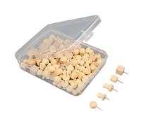 8/12/20/25Pcs Push Pins Large Wooden Thumb Tacks Cork Push Pins Set for Bulletin Cork Boards Map Photos Calendar Project Wooden Thumb Tacks Decorative