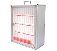 8/12/24/36/48/60 Slots Lockable Aluminum Phone Box for Office/Classroom - Portable Storage Case for Smartphones and Stylish Design
