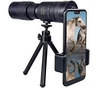 8-12 monocular Telescope for Smartphone Telescope for Kids 4K 10-300X40mm Telephoto Zoom Monocular Telescope,Waterproof,Dusproof,Shockproof,Metal Tripod