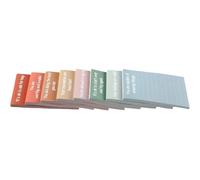 8/12 Pcs Inspirational Quote Stickier Note Small Stickier Pad Self-Adhesive Memos Retro Note with Lines for Home