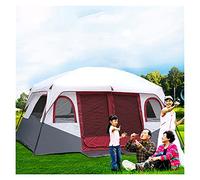 8-12 Person Camping Tent, 2 Bedroom Family Tent Camping Tents & Shelters Large Tent 12 Person Outdoor Tents, Festival Essential/100% Waterproof Camping Tent Sewn In Groundsheet