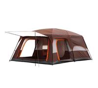 8-12 Person Camping Tent Large Tent Waterproof Double Layer Outdoor Tents for Outdoor Picnic Camping Gathering 2 Mesh Windows Carrying Bag B